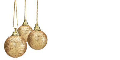 Fancy christmas ball isolated on white background